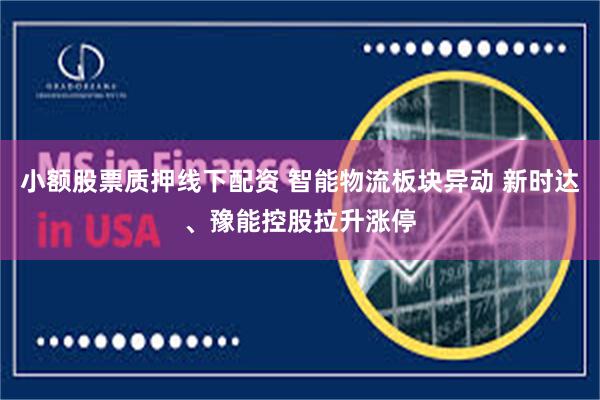 小额股票质押线下配资 智能物流板块异动 新时达、豫能控股拉升涨停