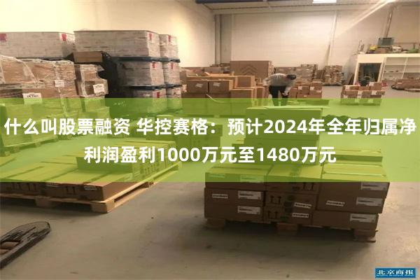 什么叫股票融资 华控赛格：预计2024年全年归属净利润盈利1000万元至1480万元